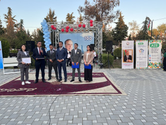 Ulu Öndər Heydər Əliyevin 100 illik yubleyi münasibətilə "Əbədi yaddaşlarda yaşayan lider" devizi ilə idman festivalı, yaradıcı gənclərin rəsm və əl işlərindən, o cümlədən kitablardan ibarət sərgi, istedadlı gənclərin iştirakı ilə konsert proqramı təşkil olundu