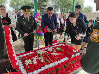 Aprel döyüşlərində şəhidlik zirvəsinə ucalan Böyük Dəkkə kənd sakini Nurlan Abdullazadənin xatirəsi yad edilib