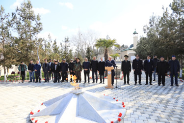 Zərdabda "26 fevral - Xocalı Soyqırımı"nın 32-ci ildönümü ilə əlaqədar anım tədbiri keçirilib