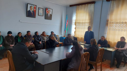 16.02.2023-cü il tarixdə Dəkkəoba  kəndində “İdeoloji Maarifləndirmə Konsepsiyası” ilə bağlı növbəti görüş keçirilib